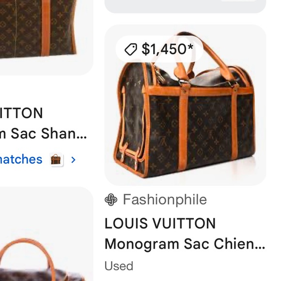 🥳WOW!!!!BOW WOW!!!LOUIS VUITTON monogram SAC CHIEN (40) TRAVEL BAG FOR YOUR PET. - Picture 12 of 13